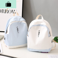 双肩包女2019新款帆布韩版百搭森系高中初中小学生书包ins风背包NEW LAKE