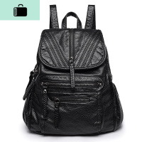 网红双肩包女韩版百搭2020新款软皮潮大容量背包时尚女士休闲包包NEW LAKE