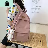 2020年新款女书包日系bf风古着感背包潮森系韩版高中大学生双肩包NEW LAKE