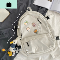 帆布双肩包2020新款大容量旅行背包日系百搭INS书包女韩版高中潮NEW LAKE