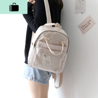 NR简约森系百搭学院风书包双肩包女2019新款时尚背包女双肩大小款NEW LAKE