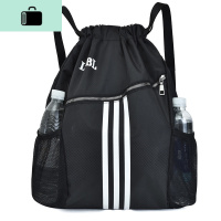 束口袋抽绳双肩包女篮球包大容量拉绳简易户外轻便运动健身背包男NEW LAKE