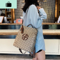 双肩包女2020新款韩版百搭时尚书包多用背包单肩斜挎旅行包A4大包NEW LAKE