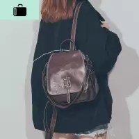 韩版复古双肩包小包2020新款休闲百搭个性软皮女士背包旅行小书包NEW LAKE