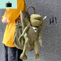 网红书包女休闲校园韩版可爱超火的帆布双肩包男2020年新款小背包NEW LAKE