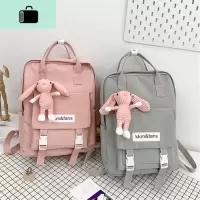 韩版中小学生补课书包女童可爱手提背包轻便中大童旅游尼龙双肩包NEW LAKE