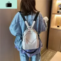韩版双肩包女小包 2019新款时尚百搭休闲小书包软皮多用女士背包NEW LAKE