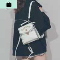 韩版定型小双肩包女斜挎包2020新款多用百搭时尚ins超火迷你背包NEW LAKE