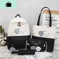 中学生书包女韩版高中简约大学生双肩包大容量日系ins可爱背包潮NEW LAKE