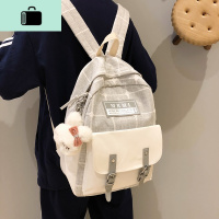 书包女韩版高中森系简约百搭背包日系可爱少女大学生上课包双肩包NEW LAKE