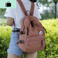 纯色休闲高初中书包原宿男女14寸电脑背包大容量双肩包大学生简约NEW LAKE