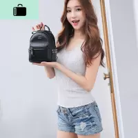 迷你双肩包女士韩版软皮百搭2020年新款超火的时尚小型铆钉小背包NEW LAKE