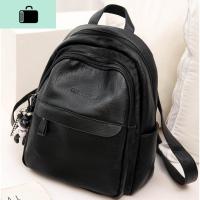 2020新款双肩包女士新款韩版百搭书包简约潮流大容量软皮背包NEW LAKE