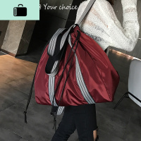 束口抽绳双肩包女大容量背包男女户外旅行包防水运动健身包折叠包NEW LAKE