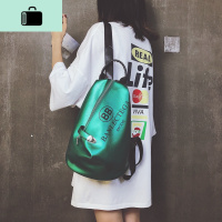 ins超火的双肩包女2020新款韩版时尚书包潮流百搭学生包软皮背包NEW LAKE