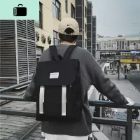 日系韩版双肩包男女高中大学生书包简约轻便旅行背包15.6寸电脑包NEW LAKE