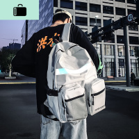 书包女ins风 韩版高中大学生背包港风潮牌男大容量2020新款双肩包NEW LAKE