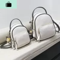 小双肩包女韩版2020新款百搭撞色迷你小背包时尚多用PU皮小包包潮NEW LAKE