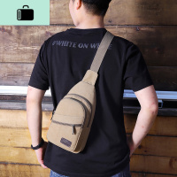 男胸包帆布包休闲旅行斜挎包男百搭韩版运动男跨单肩胸前包背包小NEW LAKE