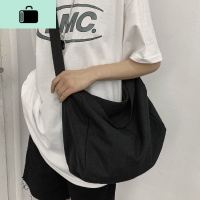 帆布大容量单肩包男女学生上课包休闲日系背包ins潮流手提斜挎包NEW LAKE