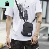 旅行随身手机小背包男迷你时尚潮流单肩斜挎包休闲蹦迪包嘻哈挂包NEW LAKE男士斜挎包