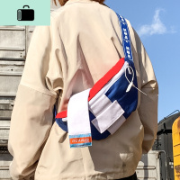 嘻哈小背包潮牌胸包男女帆布单肩包斜挎包街头潮流多用腰包ins风NEW LAKE男士腰包