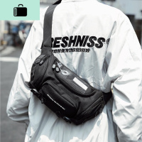 国潮气塞蹦迪包多功能工装组合腰包斜背包挎包单肩包男运动休闲包NEW LAKE 黑色[收藏送运费险]男士腰包