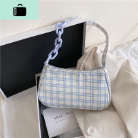 夏季小包包洋气女包2020流行新款潮时尚单肩格子包ins超火手提包NEW LAKE女士单肩包