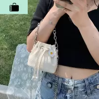 迷你包包女2020流行新款潮时尚韩版小雏菊链条水桶手提单肩斜挎包NEW LAKE女士单肩包