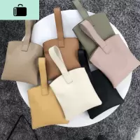 INS极简个性设计同款韩版软面小巧纯色手提包手拿pu包包女手机包NEW LAKE女士单肩包