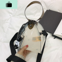 上新果冻包包女2020流行新款潮韩版百搭单肩斜挎时尚手提透明小包NEW LAKE女手包