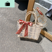 夏季编织大包包女包2020流行新款潮网红透明手提包百搭ins超火包NEW LAKE