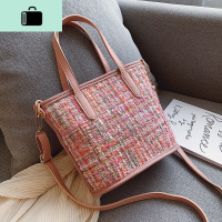 流行仙女包包2020秋季新款潮韩版百搭斜挎包呢子时尚手提包水桶包NEW LAKE