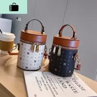 迷你手提圆筒包女2020新款潮ins百搭单肩包小众圆柱形斜挎小包包NEW LAKE女士单肩包
