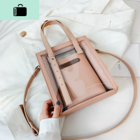 透明大包女2020新款潮高级感百搭单肩包大容量女包果冻手提子母包NEW LAKE女士单肩包