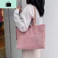 网红大包包女2020新款潮百搭大容量学生帆布包ins手提单肩斜挎包NEW LAKE女斜挎包
