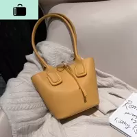 秋冬高级感洋气包包女2019新款潮韩版百搭单肩手提时尚网红水桶包NEW LAKE女手包