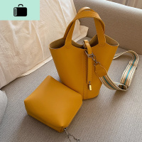 水桶包包女2020夏季新款潮韩版百搭大容量单肩包手提宽肩带斜挎包NEW LAKE女士单肩包