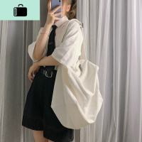 ins帆布包女单肩斜挎包包韩版帆布袋大容量托特包学生休闲手提包NEW LAKE