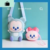 秋季新款可爱亲子卡通硅胶斜挎包ins日系单肩手提包少女心手机包NEW LAKE
