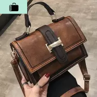 上新小包包女2020新款潮韩版百搭斜挎单肩时尚手提质感复古小方包NEW LAKE女手包