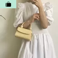 夏季小包包百搭ins斜挎包女2020新款潮网红小方包木珠单肩手提包NEW LAKE