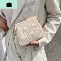 夏季洋气小包包女2020新款潮韩版时尚链条编织斜挎百搭ins单肩包NEW LAKE女士单肩包