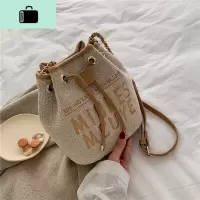 洋气小包包女2020新款潮韩版链条水桶包时尚小包包休闲斜挎单肩包NEW LAKE女士单肩包