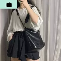 单肩包大容量包包女2020新款潮酷斜挎包百搭链条包学生时尚水桶包NEW LAKE女士单肩包