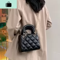 上新小女包包2020新款潮流行菱格链条包女斜挎百搭ins洋气单肩包NEW LAKE女士单肩包