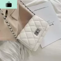 高级感小包包女2020新款韩版洋气链条单肩包时尚菱格百搭小方包NEW LAKE女士单肩包