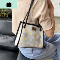 ins夏天网红果冻单肩小包包女2020新款潮时尚百搭透明链条小方包NEW LAKE女士单肩包