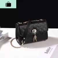 包包女2020新款韩版潮单肩斜挎包百搭ins网红小包链条软皮小方包NEW LAKE女士单肩包