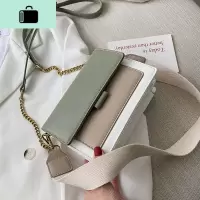夏季上新撞色链条包包女2020新款韩版百搭单肩斜挎时尚质感小方包NEW LAKE女士单肩包